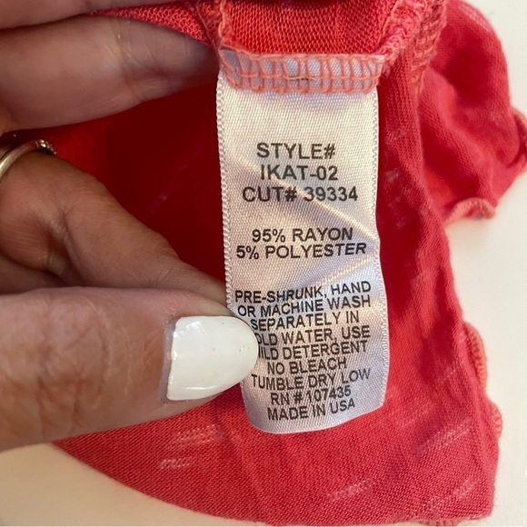 Hard Tail Pink Burnout Oversized Slouchy Short Sleeve T Shirt Top Size Large - Picture 4 of 11